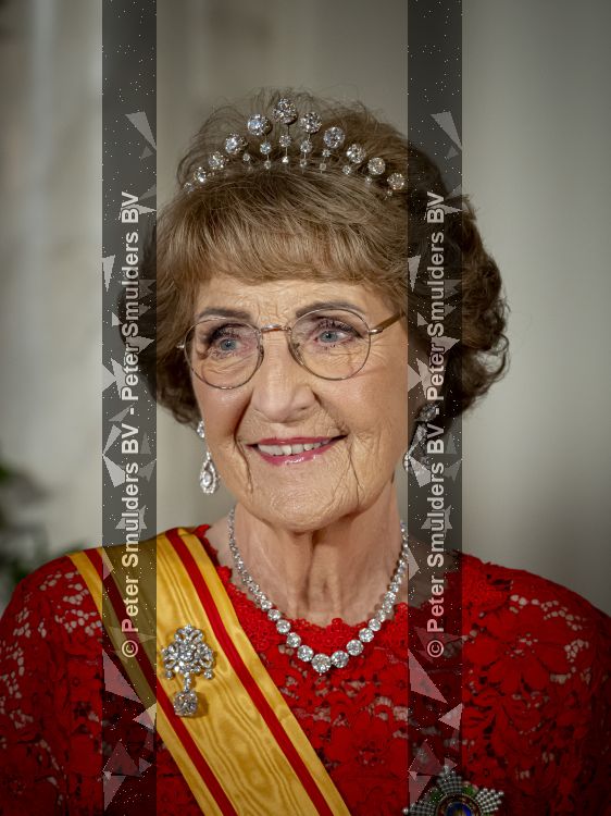 Amsterdam, 17 Juni 2026 Keizer Naruhito, keizerin Masako van Japan, Koning Willem Alexander Koningin Maxima Prinses Amalia en Prinses Ariane tijdens het staatsbanket in het Koninklijk Paleis Amsterdam. 

Naruhito brengt een driedaags staatsbezoek aan Nederland.

