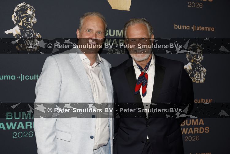 Amsterdam 8 juni 2026
Buma awards in de schouwburg van Amsterdam . Ricardo Klaverdijk met een kennis