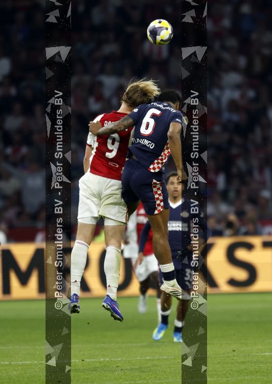 Amsterdam, 2 Mei 2026
Kompetitiewedstrijd AJAX-PSV, eindstand 2-2
Ryan Flamingo en Kasper Dolberg
