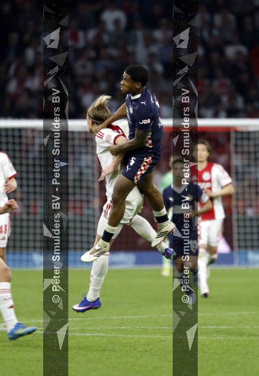 Amsterdam, 2 Mei 2026
Kompetitiewedstrijd AJAX-PSV, eindstand 2-2
Ryan Flamingo en Kasper Dolberg