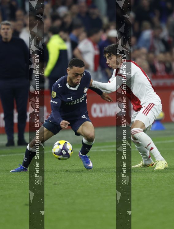 Amsterdam, 2 Mei 2026
Kompetitiewedstrijd AJAX-PSV, eindstand 2-2
Sergino Dest en Rayane Bounida