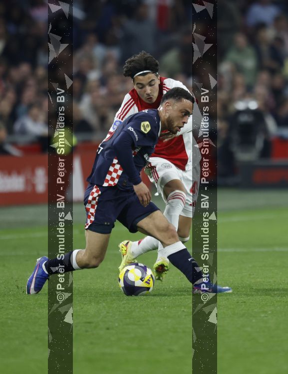 Amsterdam, 2 Mei 2026
Kompetitiewedstrijd AJAX-PSV, eindstand 2-2
Sergino Dest en Rayane Bounida