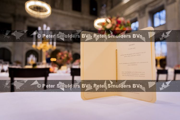 Amsterdam 9 juni 2026
Op uitnodiging van Zijne Majesteit de Koning - Koning Willem Alexander en Koningin Maxima brengt de bondspresident van Duitsland, Frank-Walter Steinmeier, een staatsbezoek aan Nederland. Hij wordt hierbij vergezeld door zijn echtgenote Elke BÃ¼denbender. Menu staatsbanket