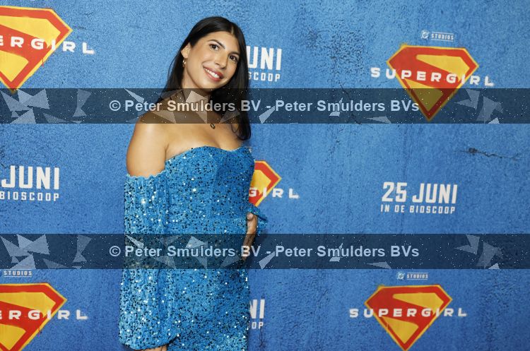 Amsterdam 23 juni 2026
Premiere Supergirl in Pathe Arena. Stephanie Ocampo Cuervo zwanger kwam met bhaar partner