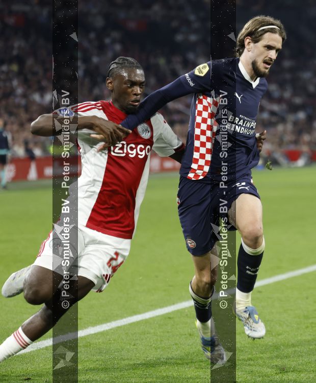 Amsterdam, 2 Mei 2026
Kompetitiewedstrijd AJAX-PSV, eindstand 2-2
Yarek Gasiorowski en Jorthy Mokio