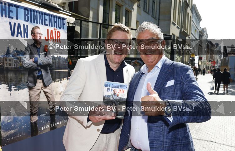 Den Haag 21 mei 2026
Boekpresentatie Jair Ferwerda in Den Haag bij Cafe restaurant Luden . jair Ferwerda en Martijn Koolhoven