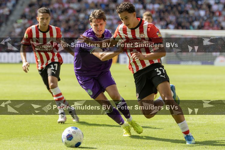 Eindhoven, 23 augustus 2026
Vriendenloterij Eredivisie
PSV - FC Groningen eindstand 5-1
Amir Bouhamdi 

Foto Carlo van Hout