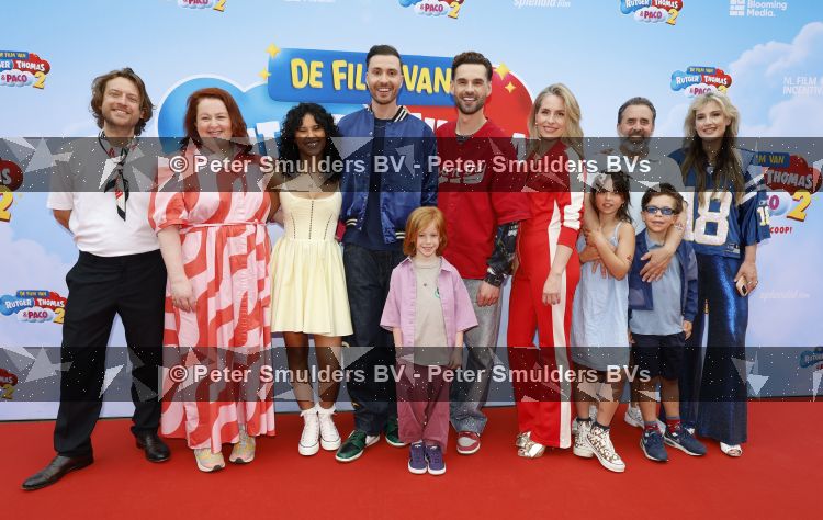 Amsterdam 31 mei 2026
Premiere Rutger Thomas en Paco 2 in Pathe Arena . cast met oa Rutger Vink Thomas v Grinsven Tina de Bruin Eva vd Gucht Horace Cohen Tobias Nierop en Fender de Mol 
