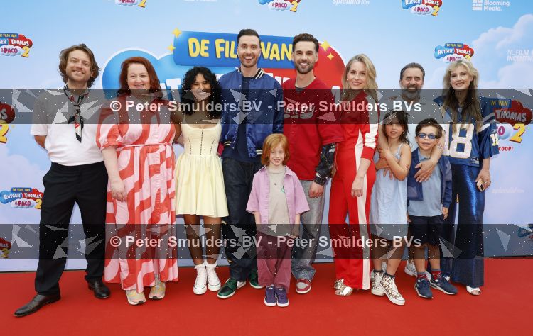 Amsterdam 31 mei 2026
Premiere Rutger Thomas en Paco 2 in Pathe Arena . cast met oa Rutger Vink Thomas v Grinsven Tina de Bruin Eva vd Gucht Horace Cohen Tobias Nierop en Fender de Mol 