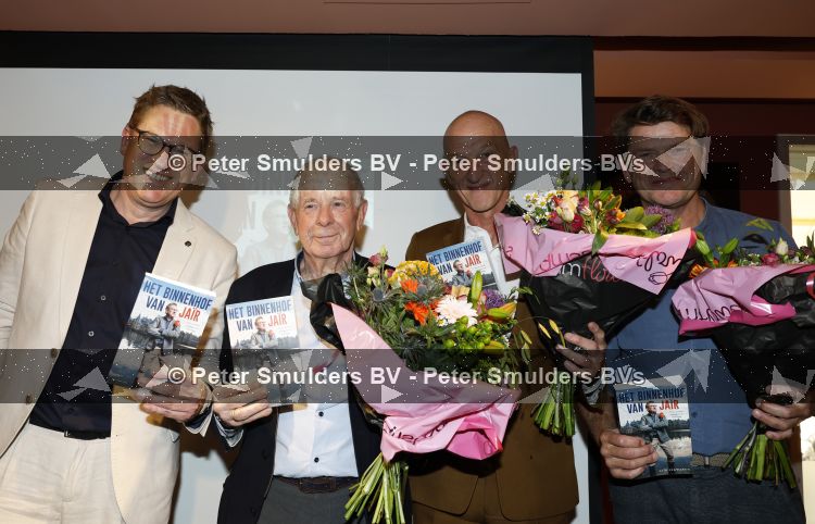 Den Haag 21 mei 2026
Boekpresentatie Jair Ferwerda in Den Haag bij Cafe restaurant Luden . Jair Ferwerda Beau v Erven Dorens Frits Barend en Wilfried de Jong 