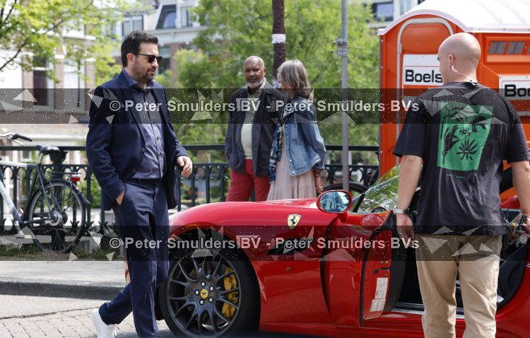 Amsterdam 7 juli 2026
Jeroen Spitzenberger met ferrari cabrio tijdens netflix serie Haantjes .