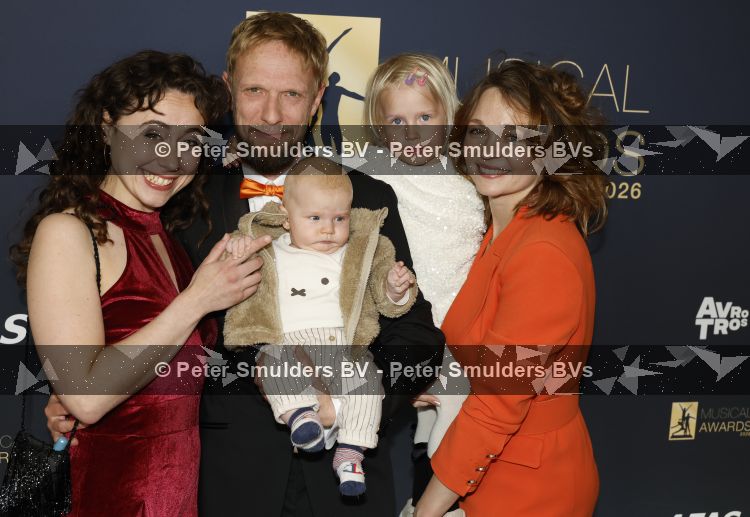 Leusden 20 mei 2026
Musical awards gala bij AFAS in Leusden .Joris Willem Smit met vrouw en kinderen 