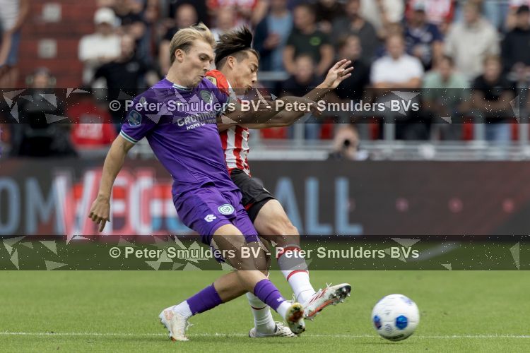 Eindhoven, 23 augustus 2026
Vriendenloterij Eredivisie
PSV - FC Groningen eindstand 5-1
Kodai Sano

Foto Carlo van Hout