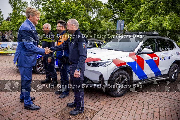 ROERMOND 19 mei 2026 Koning Willem Alexander en Koningin Maxima brengen een streekbezoek aan de gemeenten Maasgouw, Echt-Susteren, Roerdalen en Roermond. Tijdens het streekbezoek bezoekt het paar de schutterij in Wessem, Abdij Lilbosch in Echt, het smalste stukje Nederland in Illikhoven en Roermond, 19 Mei 2026. 