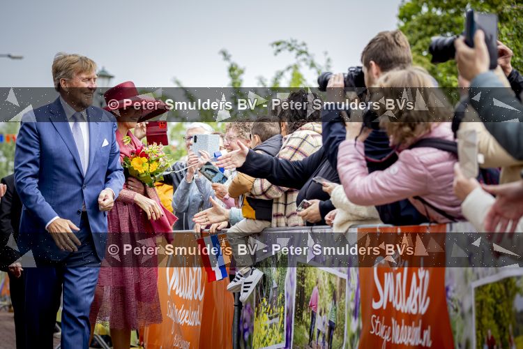 ROERMOND 19 mei 2026 Koning Willem Alexander en Koningin Maxima brengen een streekbezoek aan de gemeenten Maasgouw, Echt-Susteren, Roerdalen en Roermond. Tijdens het streekbezoek bezoekt het paar de schutterij in Wessem, Abdij Lilbosch in Echt, het smalste stukje Nederland in Illikhoven en Roermond, 19 Mei 2026. 