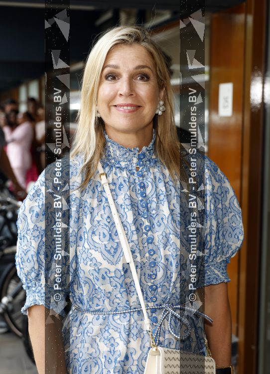 Amsterdam 9 juli 2027
Koningin Maxima op bezoek in de Bijlmer . Ze gaat ook met de fiets naar de andere locatie.