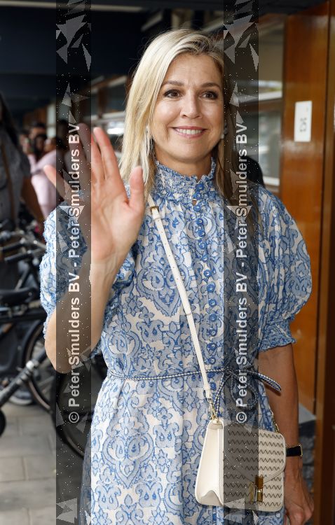 Amsterdam 9 juli 2027
Koningin Maxima op bezoek in de Bijlmer . Ze gaat ook met de fiets naar de andere locatie.