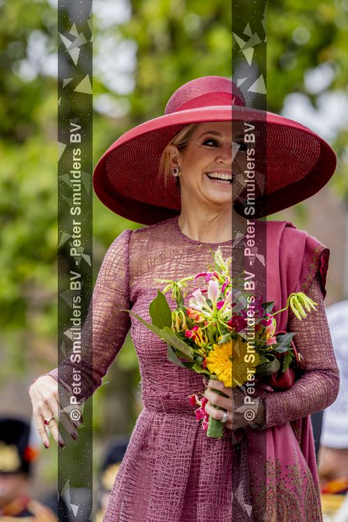 ROERMOND 19 mei 2026 Koning Willem Alexander en Koningin Maxima brengen een streekbezoek aan de gemeenten Maasgouw, Echt-Susteren, Roerdalen en Roermond. Tijdens het streekbezoek bezoekt het paar de schutterij in Wessem, Abdij Lilbosch in Echt, het smalste stukje Nederland in Illikhoven en Roermond, 19 Mei 2026. 