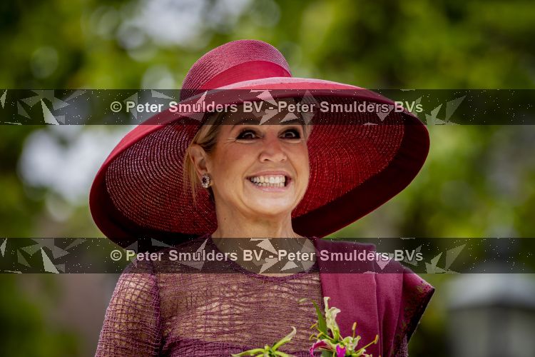 ROERMOND 19 mei 2026 Koning Willem Alexander en Koningin Maxima brengen een streekbezoek aan de gemeenten Maasgouw, Echt-Susteren, Roerdalen en Roermond. Tijdens het streekbezoek bezoekt het paar de schutterij in Wessem, Abdij Lilbosch in Echt, het smalste stukje Nederland in Illikhoven en Roermond, 19 Mei 2026. 