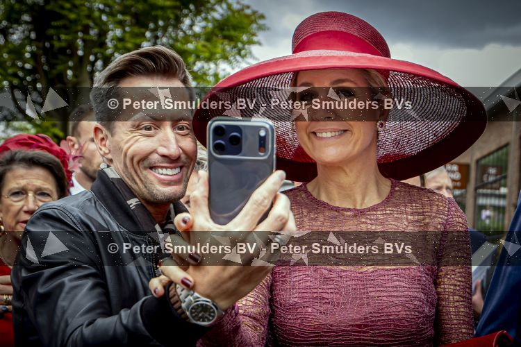 ROERMOND 19 mei 2026 Koning Willem Alexander en Koningin Maxima brengen een streekbezoek aan de gemeenten Maasgouw, Echt-Susteren, Roerdalen en Roermond. Tijdens het streekbezoek bezoekt het paar de schutterij in Wessem, Abdij Lilbosch in Echt, het smalste stukje Nederland in Illikhoven en Roermond, 19 Mei 2026. 