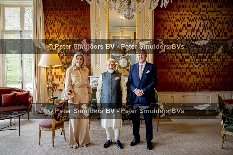 Den Haag 16 mei 2026
Koningin Maxima Koning Willem Alexander en President Modi India op paleis Huis ten Bosch 