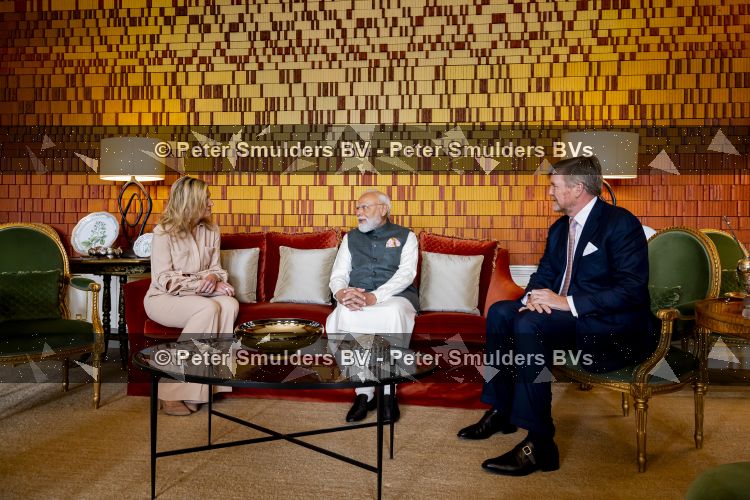 Den Haag 16 mei 2026
Koningin Maxima Koning Willem Alexander en President Modi India op paleis Huis ten Bosch 