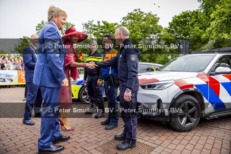 ROERMOND 19 mei 2026 Koning Willem Alexander en Koningin Maxima brengen een streekbezoek aan de gemeenten Maasgouw, Echt-Susteren, Roerdalen en Roermond. Tijdens het streekbezoek bezoekt het paar de schutterij in Wessem, Abdij Lilbosch in Echt, het smalste stukje Nederland in Illikhoven en Roermond, 19 Mei 2026. 