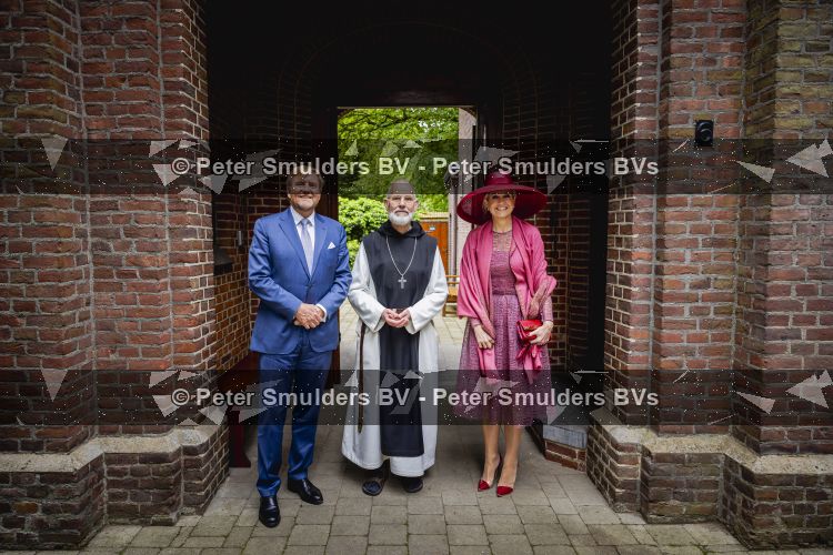 ROERMOND 19 mei 2026 Koning Willem Alexander en Koningin Maxima brengen een streekbezoek aan de gemeenten Maasgouw, Echt-Susteren, Roerdalen en Roermond. Tijdens het streekbezoek bezoekt het paar de schutterij in Wessem, Abdij Lilbosch in Echt, het smalste stukje Nederland in Illikhoven en Roermond, 19 Mei 2026. 