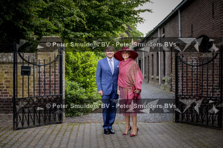ROERMOND 19 mei 2026 Koning Willem Alexander en Koningin Maxima brengen een streekbezoek aan de gemeenten Maasgouw, Echt-Susteren, Roerdalen en Roermond. Tijdens het streekbezoek bezoekt het paar de schutterij in Wessem, Abdij Lilbosch in Echt, het smalste stukje Nederland in Illikhoven en Roermond, 19 Mei 2026. 