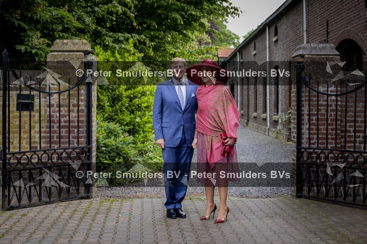 ROERMOND 19 mei 2026 Koning Willem Alexander en Koningin Maxima brengen een streekbezoek aan de gemeenten Maasgouw, Echt-Susteren, Roerdalen en Roermond. Tijdens het streekbezoek bezoekt het paar de schutterij in Wessem, Abdij Lilbosch in Echt, het smalste stukje Nederland in Illikhoven en Roermond, 19 Mei 2026. 