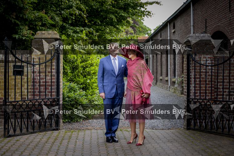 ROERMOND 19 mei 2026 Koning Willem Alexander en Koningin Maxima brengen een streekbezoek aan de gemeenten Maasgouw, Echt-Susteren, Roerdalen en Roermond. Tijdens het streekbezoek bezoekt het paar de schutterij in Wessem, Abdij Lilbosch in Echt, het smalste stukje Nederland in Illikhoven en Roermond, 19 Mei 2026. 