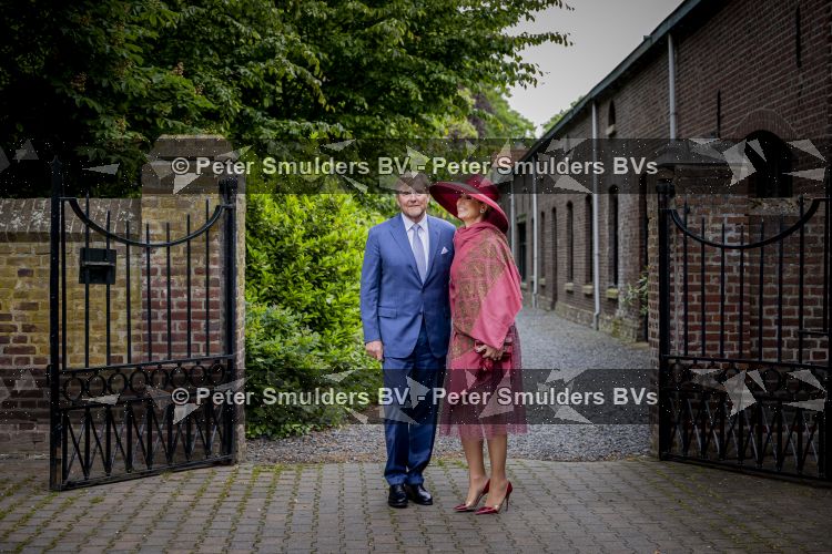 ROERMOND 19 mei 2026 Koning Willem Alexander en Koningin Maxima brengen een streekbezoek aan de gemeenten Maasgouw, Echt-Susteren, Roerdalen en Roermond. Tijdens het streekbezoek bezoekt het paar de schutterij in Wessem, Abdij Lilbosch in Echt, het smalste stukje Nederland in Illikhoven en Roermond, 19 Mei 2026. 