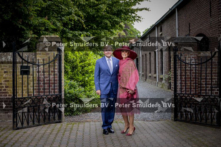 ROERMOND 19 mei 2026 Koning Willem Alexander en Koningin Maxima brengen een streekbezoek aan de gemeenten Maasgouw, Echt-Susteren, Roerdalen en Roermond. Tijdens het streekbezoek bezoekt het paar de schutterij in Wessem, Abdij Lilbosch in Echt, het smalste stukje Nederland in Illikhoven en Roermond, 19 Mei 2026. 