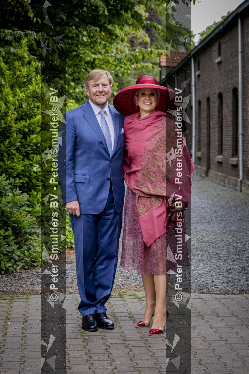 ROERMOND 19 mei 2026 Koning Willem Alexander en Koningin Maxima brengen een streekbezoek aan de gemeenten Maasgouw, Echt-Susteren, Roerdalen en Roermond. Tijdens het streekbezoek bezoekt het paar de schutterij in Wessem, Abdij Lilbosch in Echt, het smalste stukje Nederland in Illikhoven en Roermond, 19 Mei 2026. 