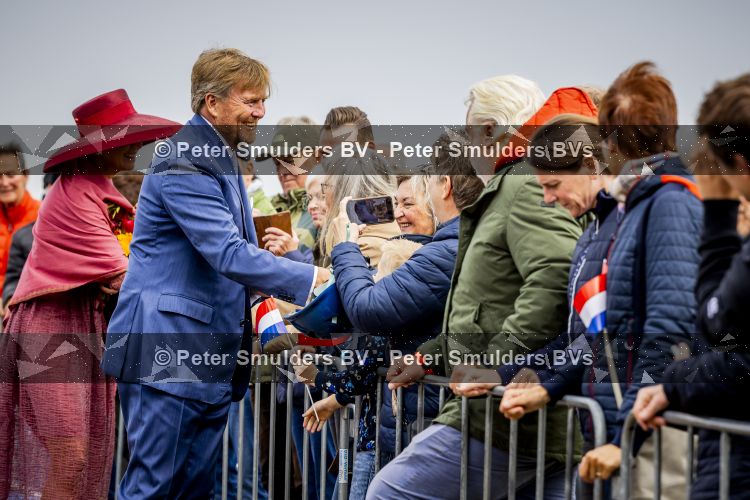 ROERMOND 19 mei 2026 Koning Willem Alexander en Koningin Maxima brengen een streekbezoek aan de gemeenten Maasgouw, Echt-Susteren, Roerdalen en Roermond. Tijdens het streekbezoek bezoekt het paar de schutterij in Wessem, Abdij Lilbosch in Echt, het smalste stukje Nederland in Illikhoven en Roermond, 19 Mei 2026. 