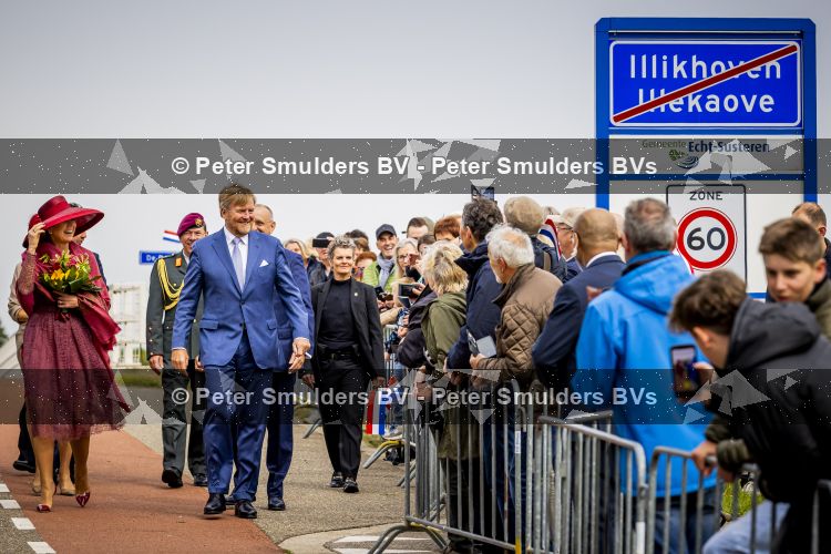 ROERMOND 19 mei 2026 Koning Willem Alexander en Koningin Maxima brengen een streekbezoek aan de gemeenten Maasgouw, Echt-Susteren, Roerdalen en Roermond. Tijdens het streekbezoek bezoekt het paar de schutterij in Wessem, Abdij Lilbosch in Echt, het smalste stukje Nederland in Illikhoven en Roermond, 19 Mei 2026. 