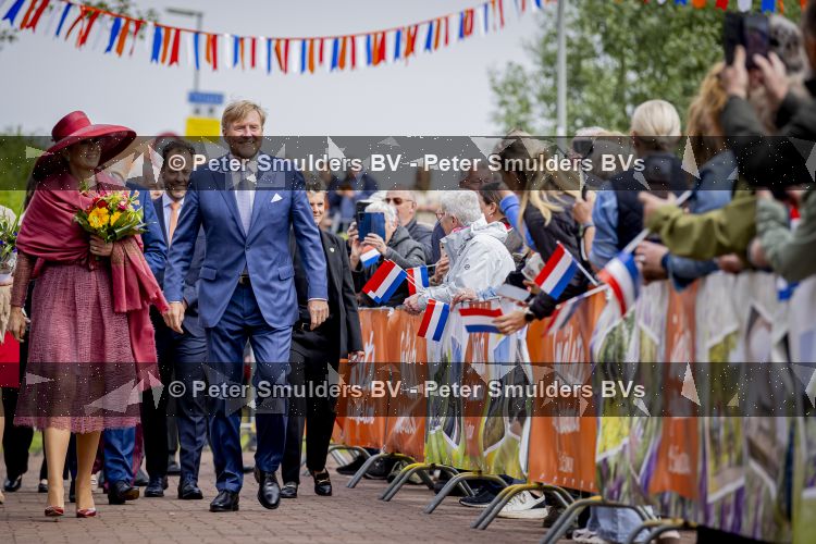 ROERMOND 19 mei 2026 Koning Willem Alexander en Koningin Maxima brengen een streekbezoek aan de gemeenten Maasgouw, Echt-Susteren, Roerdalen en Roermond. Tijdens het streekbezoek bezoekt het paar de schutterij in Wessem, Abdij Lilbosch in Echt, het smalste stukje Nederland in Illikhoven en Roermond, 19 Mei 2026. 