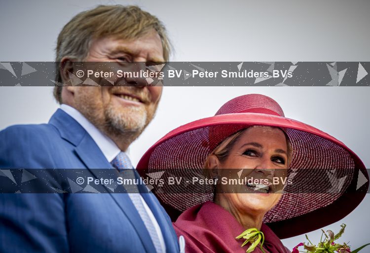 ROERMOND 19 mei 2026 Koning Willem Alexander en Koningin Maxima brengen een streekbezoek aan de gemeenten Maasgouw, Echt-Susteren, Roerdalen en Roermond. Tijdens het streekbezoek bezoekt het paar de schutterij in Wessem, Abdij Lilbosch in Echt, het smalste stukje Nederland in Illikhoven en Roermond, 19 Mei 2026. 