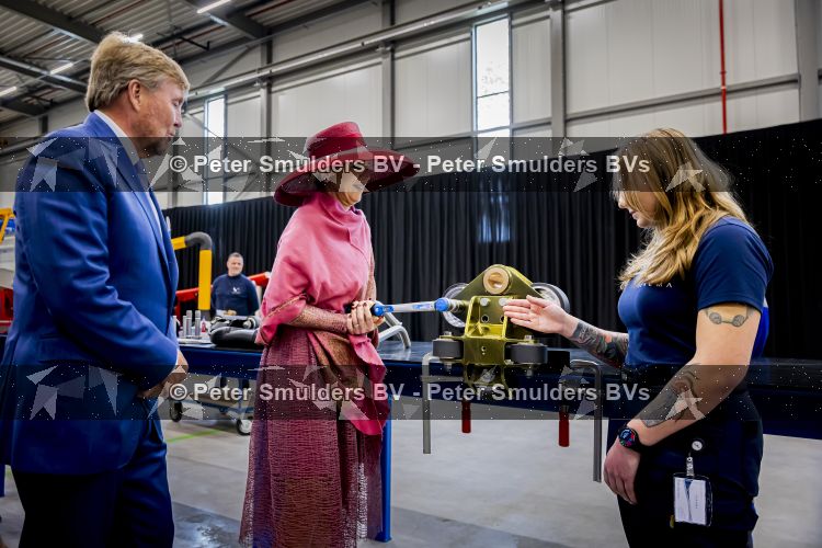 ROERMOND 19 mei 2026 Koning Willem Alexander en Koningin Maxima brengen een streekbezoek aan de gemeenten Maasgouw, Echt-Susteren, Roerdalen en Roermond. Tijdens het streekbezoek bezoekt het paar de schutterij in Wessem, Abdij Lilbosch in Echt, het smalste stukje Nederland in Illikhoven en Roermond, 19 Mei 2026. 