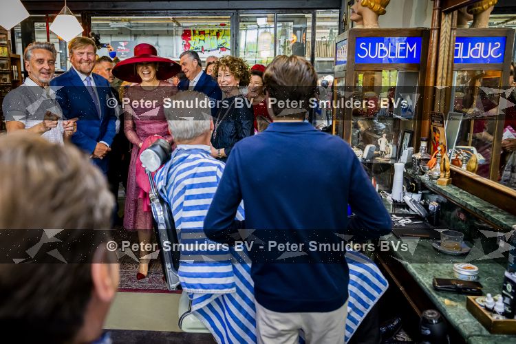 ROERMOND 19 mei 2026 Koning Willem Alexander en Koningin Maxima brengen een streekbezoek aan de gemeenten Maasgouw, Echt-Susteren, Roerdalen en Roermond. Tijdens het streekbezoek bezoekt het paar de schutterij in Wessem, Abdij Lilbosch in Echt, het smalste stukje Nederland in Illikhoven en Roermond, 19 Mei 2026. 