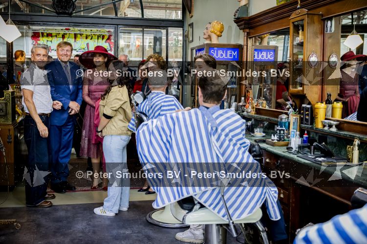 ROERMOND 19 mei 2026 Koning Willem Alexander en Koningin Maxima brengen een streekbezoek aan de gemeenten Maasgouw, Echt-Susteren, Roerdalen en Roermond. Tijdens het streekbezoek bezoekt het paar de schutterij in Wessem, Abdij Lilbosch in Echt, het smalste stukje Nederland in Illikhoven en Roermond, 19 Mei 2026. 
