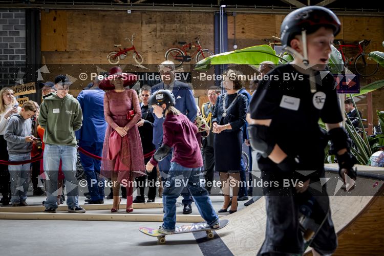 ROERMOND 19 mei 2026 Koning Willem Alexander en Koningin Maxima brengen een streekbezoek aan de gemeenten Maasgouw, Echt-Susteren, Roerdalen en Roermond. Tijdens het streekbezoek bezoekt het paar de schutterij in Wessem, Abdij Lilbosch in Echt, het smalste stukje Nederland in Illikhoven en Roermond, 19 Mei 2026. 