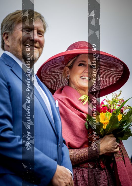 ROERMOND 19 mei 2026 Koning Willem Alexander en Koningin Maxima brengen een streekbezoek aan de gemeenten Maasgouw, Echt-Susteren, Roerdalen en Roermond. Tijdens het streekbezoek bezoekt het paar de schutterij in Wessem, Abdij Lilbosch in Echt, het smalste stukje Nederland in Illikhoven en Roermond, 19 Mei 2026. 
