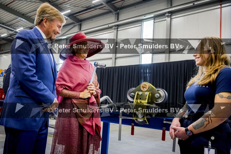 ROERMOND 19 mei 2026 Koning Willem Alexander en Koningin Maxima brengen een streekbezoek aan de gemeenten Maasgouw, Echt-Susteren, Roerdalen en Roermond. Tijdens het streekbezoek bezoekt het paar de schutterij in Wessem, Abdij Lilbosch in Echt, het smalste stukje Nederland in Illikhoven en Roermond, 19 Mei 2026. 