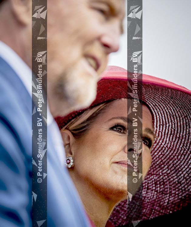 ROERMOND 19 mei 2026 Koning Willem Alexander en Koningin Maxima brengen een streekbezoek aan de gemeenten Maasgouw, Echt-Susteren, Roerdalen en Roermond. Tijdens het streekbezoek bezoekt het paar de schutterij in Wessem, Abdij Lilbosch in Echt, het smalste stukje Nederland in Illikhoven en Roermond, 19 Mei 2026. 