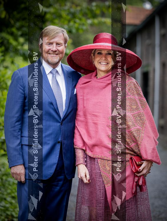 ROERMOND 19 mei 2026 Koning Willem Alexander en Koningin Maxima brengen een streekbezoek aan de gemeenten Maasgouw, Echt-Susteren, Roerdalen en Roermond. Tijdens het streekbezoek bezoekt het paar de schutterij in Wessem, Abdij Lilbosch in Echt, het smalste stukje Nederland in Illikhoven en Roermond, 19 Mei 2026. 
