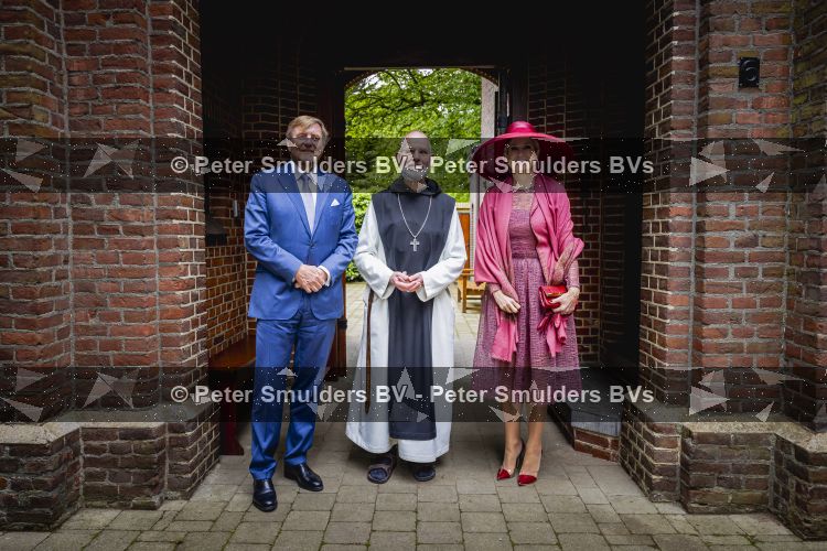 ROERMOND 19 mei 2026 Koning Willem Alexander en Koningin Maxima brengen een streekbezoek aan de gemeenten Maasgouw, Echt-Susteren, Roerdalen en Roermond. Tijdens het streekbezoek bezoekt het paar de schutterij in Wessem, Abdij Lilbosch in Echt, het smalste stukje Nederland in Illikhoven en Roermond, 19 Mei 2026. 
