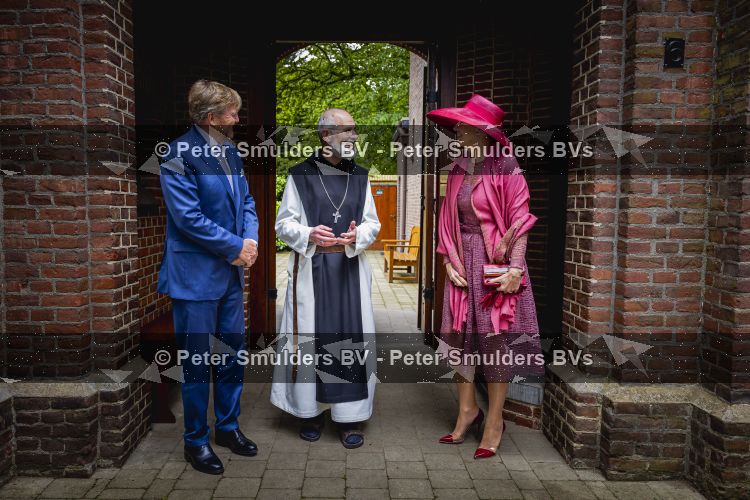 ROERMOND 19 mei 2026 Koning Willem Alexander en Koningin Maxima brengen een streekbezoek aan de gemeenten Maasgouw, Echt-Susteren, Roerdalen en Roermond. Tijdens het streekbezoek bezoekt het paar de schutterij in Wessem, Abdij Lilbosch in Echt, het smalste stukje Nederland in Illikhoven en Roermond, 19 Mei 2026. 
