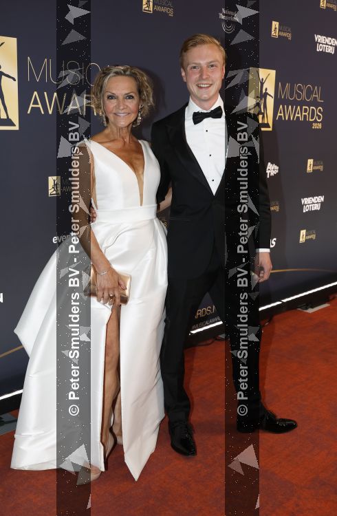 Leusden 20 mei 2026
Musical awards gala bij AFAS in Leusden . Mariska v Kolck kwam met haar zoon 