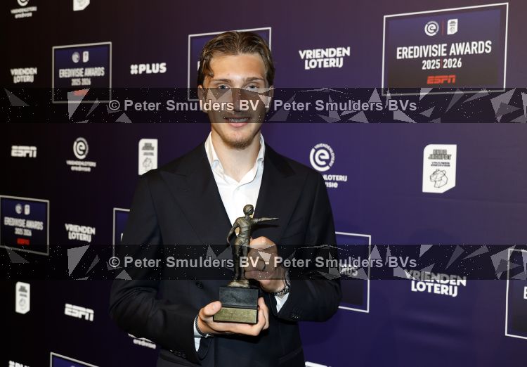 Maarssen 25 mei 2026
Voetballer van het jaar gala in de Fabrique in Maarssen . ESPN organiseert het . Mika Godts kwam met zijn vrouw Haifa 